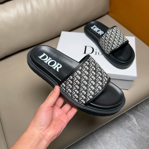 Replica Christian Dior Slippers For Men #1208310 $56.00 USD for Wholesale