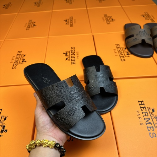 Replica Hermes Slippers For Men #1208497 $48.00 USD for Wholesale