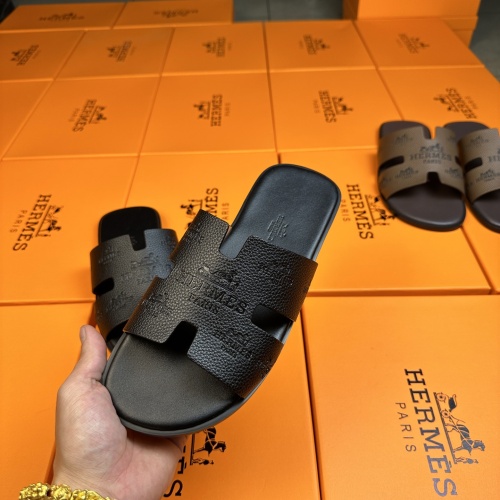 Replica Hermes Slippers For Men #1208497 $48.00 USD for Wholesale