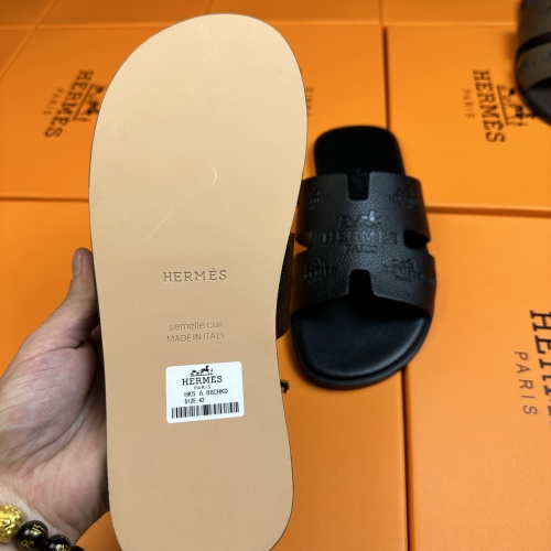 Replica Hermes Slippers For Men #1208497 $48.00 USD for Wholesale