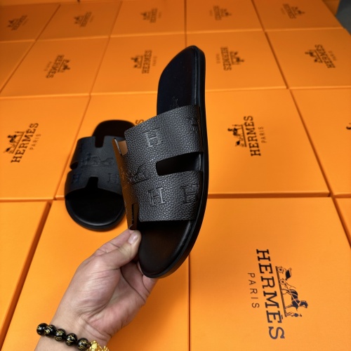 Replica Hermes Slippers For Men #1208502 $48.00 USD for Wholesale