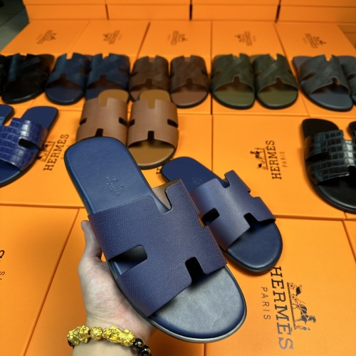 Replica Hermes Slippers For Men #1208506 $48.00 USD for Wholesale