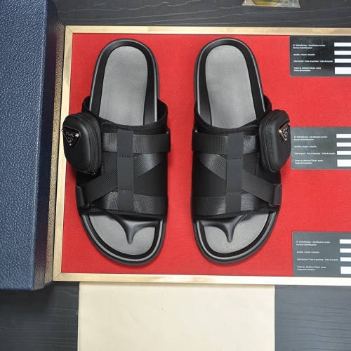 Wholesale Prada Slippers For Men #1208520 $60.00 USD, Wholesale Quality Replica Prada Slippers