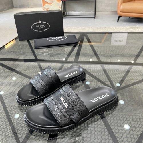 Wholesale Prada Slippers For Men #1208594 $64.00 USD, Wholesale Quality Replica Prada Slippers