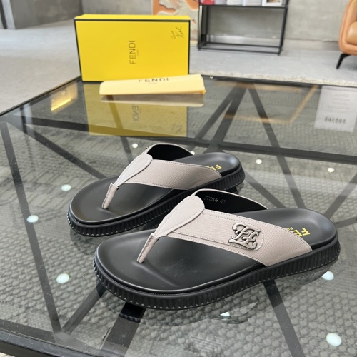 Wholesale Fendi Slippers For Men #1208598 $64.00 USD, Wholesale Quality Replica Fendi Slippers