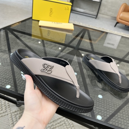 Replica Fendi Slippers For Men #1208598 $64.00 USD for Wholesale