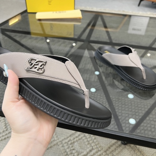 Replica Fendi Slippers For Men #1208598 $64.00 USD for Wholesale