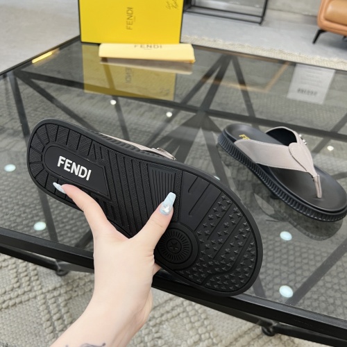 Replica Fendi Slippers For Men #1208598 $64.00 USD for Wholesale