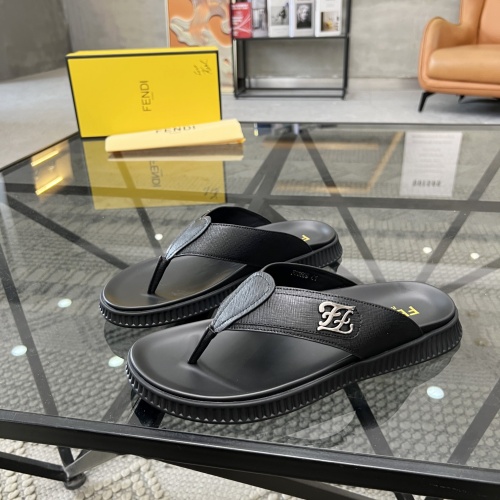 Wholesale Fendi Slippers For Men #1208600 $64.00 USD, Wholesale Quality Replica Fendi Slippers