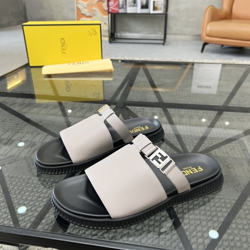 Wholesale Fendi Slippers For Men #1208601 $64.00 USD, Wholesale Quality Replica Fendi Slippers