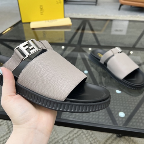 Replica Fendi Slippers For Men #1208601 $64.00 USD for Wholesale