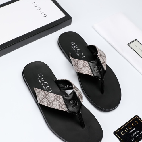 Replica Gucci Slippers For Men #1208735 $40.00 USD for Wholesale