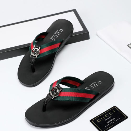 Replica Gucci Slippers For Men #1208738 $40.00 USD for Wholesale