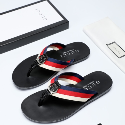 Wholesale Gucci Slippers For Men #1208740 $40.00 USD, Wholesale Quality Replica Gucci Slippers