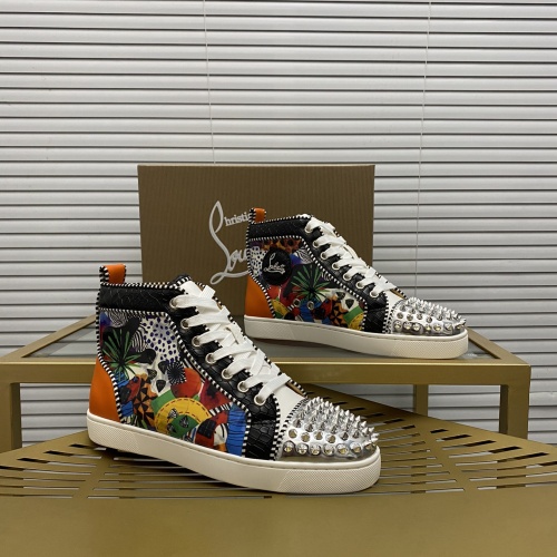 Wholesale Christian Louboutin High Top Shoes For Men #1208765 $92.00 USD, Wholesale Quality Replica Christian Louboutin High Top Shoes