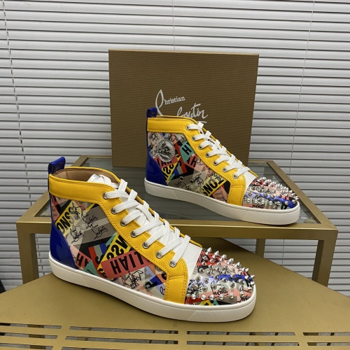 Wholesale Christian Louboutin High Top Shoes For Men #1208767 $96.00 USD, Wholesale Quality Replica Christian Louboutin High Top Shoes