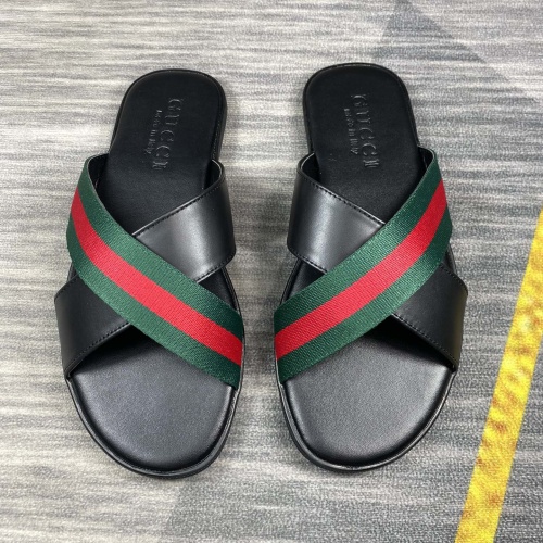 Wholesale Gucci Slippers For Men #1208807 $40.00 USD, Wholesale Quality Replica Gucci Slippers