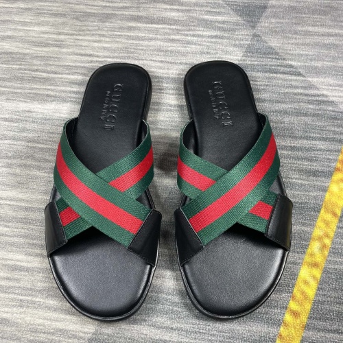 Wholesale Gucci Slippers For Men #1208810 $40.00 USD, Wholesale Quality Replica Gucci Slippers