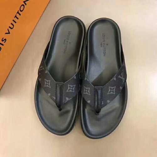 Wholesale Louis Vuitton Slippers For Men #1208960 $48.00 USD, Wholesale Quality Replica Louis Vuitton Slippers