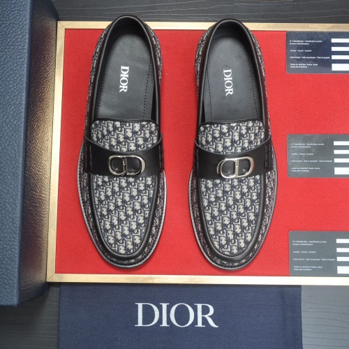 Replica Christian Dior Leather Shoes For Men #1209067 $98.00 USD for Wholesale