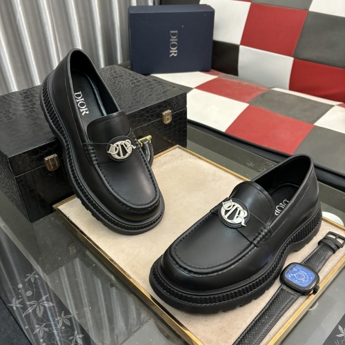 Wholesale Christian Dior Leather Shoes For Men #1209116 $88.00 USD, Wholesale Quality Replica Christian Dior Leather Shoes