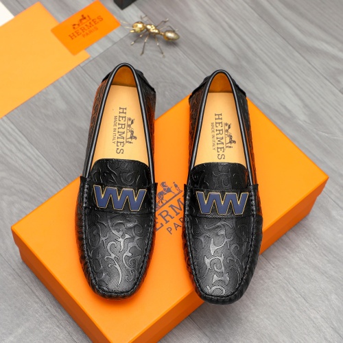 Wholesale Hermes Leather Shoes For Men #1209243 $68.00 USD, Wholesale Quality Replica Hermes Leather Shoes