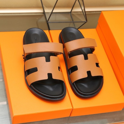 Replica Hermes Slippers For Men #1209249 $68.00 USD for Wholesale