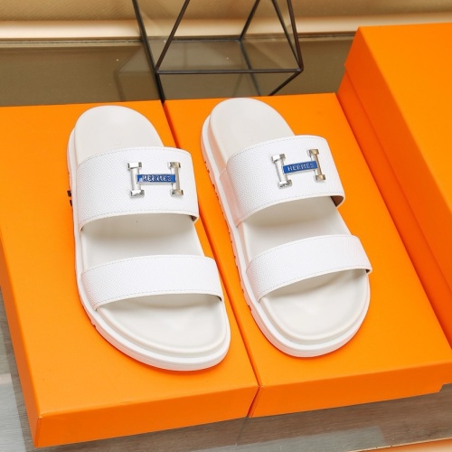 Replica Hermes Slippers For Men #1209252 $68.00 USD for Wholesale