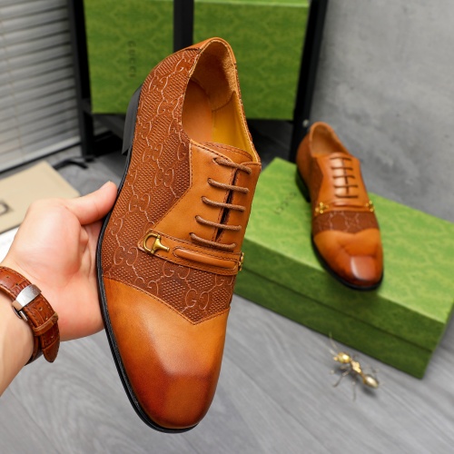 Replica Gucci Oxfords Shoes For Men #1209290 $82.00 USD for Wholesale