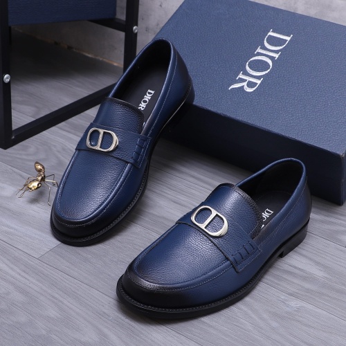 Wholesale Christian Dior Leather Shoes For Men #1209330 $96.00 USD, Wholesale Quality Replica Christian Dior Leather Shoes