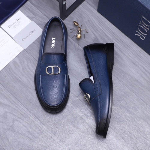 Replica Christian Dior Leather Shoes For Men #1209330 $96.00 USD for Wholesale