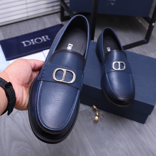 Replica Christian Dior Leather Shoes For Men #1209330 $96.00 USD for Wholesale