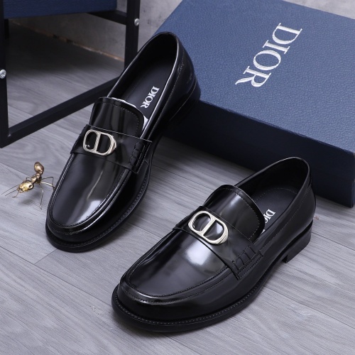 Wholesale Christian Dior Leather Shoes For Men #1209333 $96.00 USD, Wholesale Quality Replica Christian Dior Leather Shoes