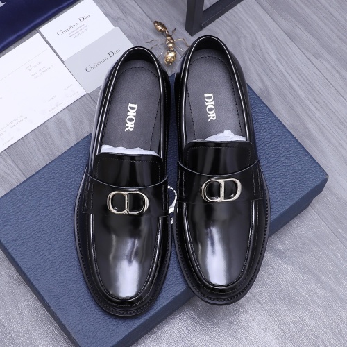 Replica Christian Dior Leather Shoes For Men #1209333 $96.00 USD for Wholesale