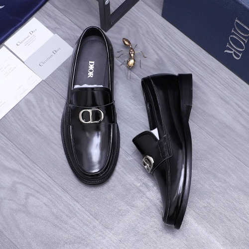 Replica Christian Dior Leather Shoes For Men #1209333 $96.00 USD for Wholesale