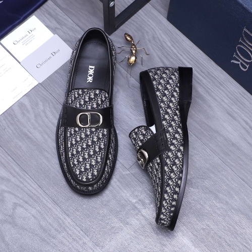 Replica Christian Dior Leather Shoes For Men #1209334 $96.00 USD for Wholesale