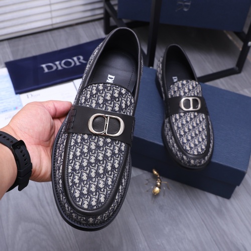 Replica Christian Dior Leather Shoes For Men #1209334 $96.00 USD for Wholesale