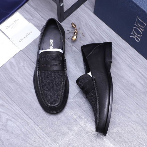 Replica Christian Dior Leather Shoes For Men #1209337 $98.00 USD for Wholesale