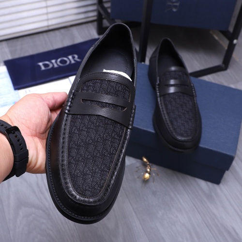 Replica Christian Dior Leather Shoes For Men #1209337 $98.00 USD for Wholesale