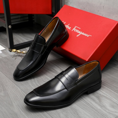 Wholesale Salvatore Ferragamo Leather Shoes For Men #1209344 $102.00 USD, Wholesale Quality Replica Salvatore Ferragamo Leather Shoes