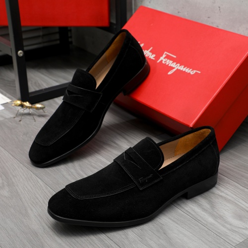 Wholesale Salvatore Ferragamo Leather Shoes For Men #1209345 $102.00 USD, Wholesale Quality Replica Salvatore Ferragamo Leather Shoes