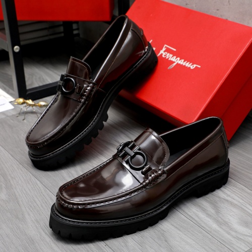 Wholesale Salvatore Ferragamo Leather Shoes For Men #1209379 $82.00 USD, Wholesale Quality Replica Salvatore Ferragamo Leather Shoes