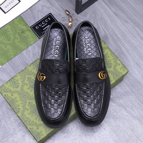 Replica Gucci Oxfords Shoes For Men #1209386 $88.00 USD for Wholesale