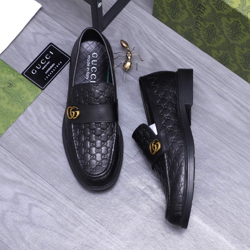 Replica Gucci Oxfords Shoes For Men #1209386 $88.00 USD for Wholesale