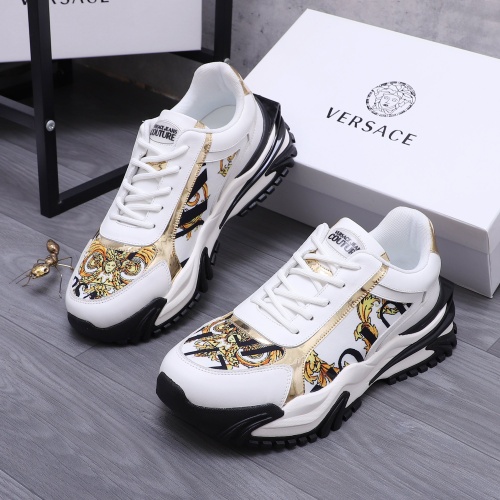 Wholesale Versace Casual Shoes For Men #1209388 $92.00 USD, Wholesale Quality Replica Versace Casual Shoes