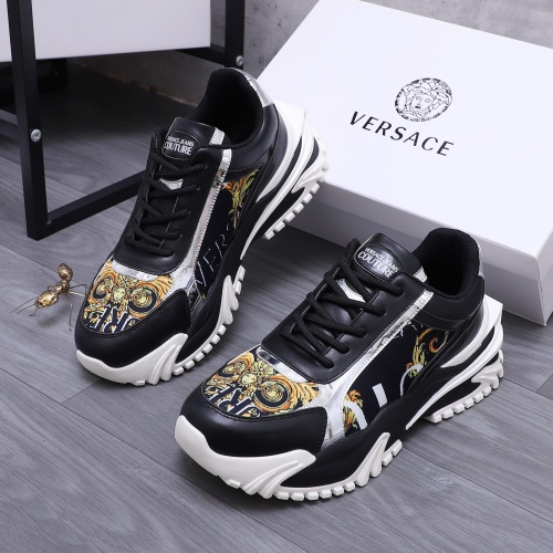 Wholesale Versace Casual Shoes For Men #1209389 $92.00 USD, Wholesale Quality Replica Versace Casual Shoes