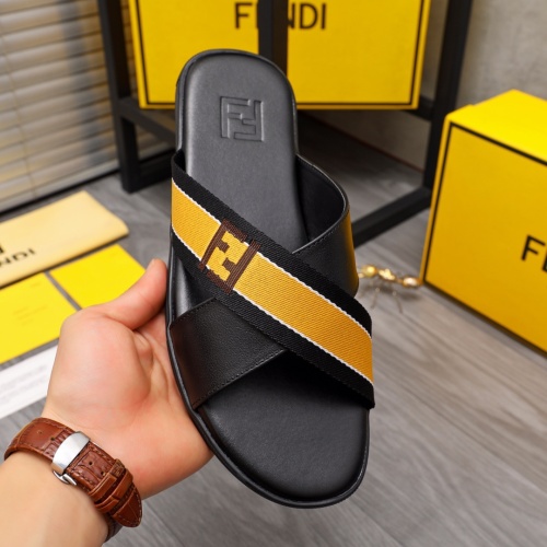 Replica Fendi Slippers For Men #1209403 $42.00 USD for Wholesale