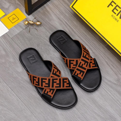 Replica Fendi Slippers For Men #1209412 $42.00 USD for Wholesale