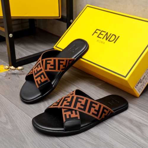 Replica Fendi Slippers For Men #1209412 $42.00 USD for Wholesale