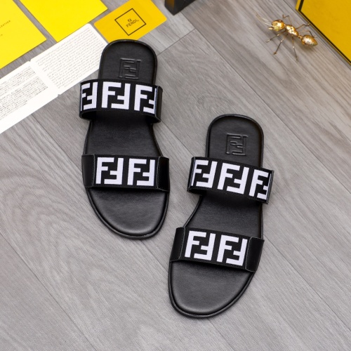 Wholesale Fendi Slippers For Men #1209413 $42.00 USD, Wholesale Quality Replica Fendi Slippers